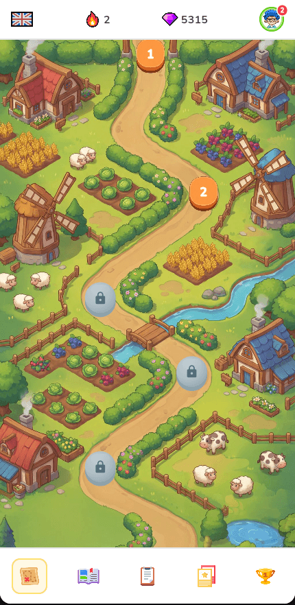 Owlio learning path adventure map